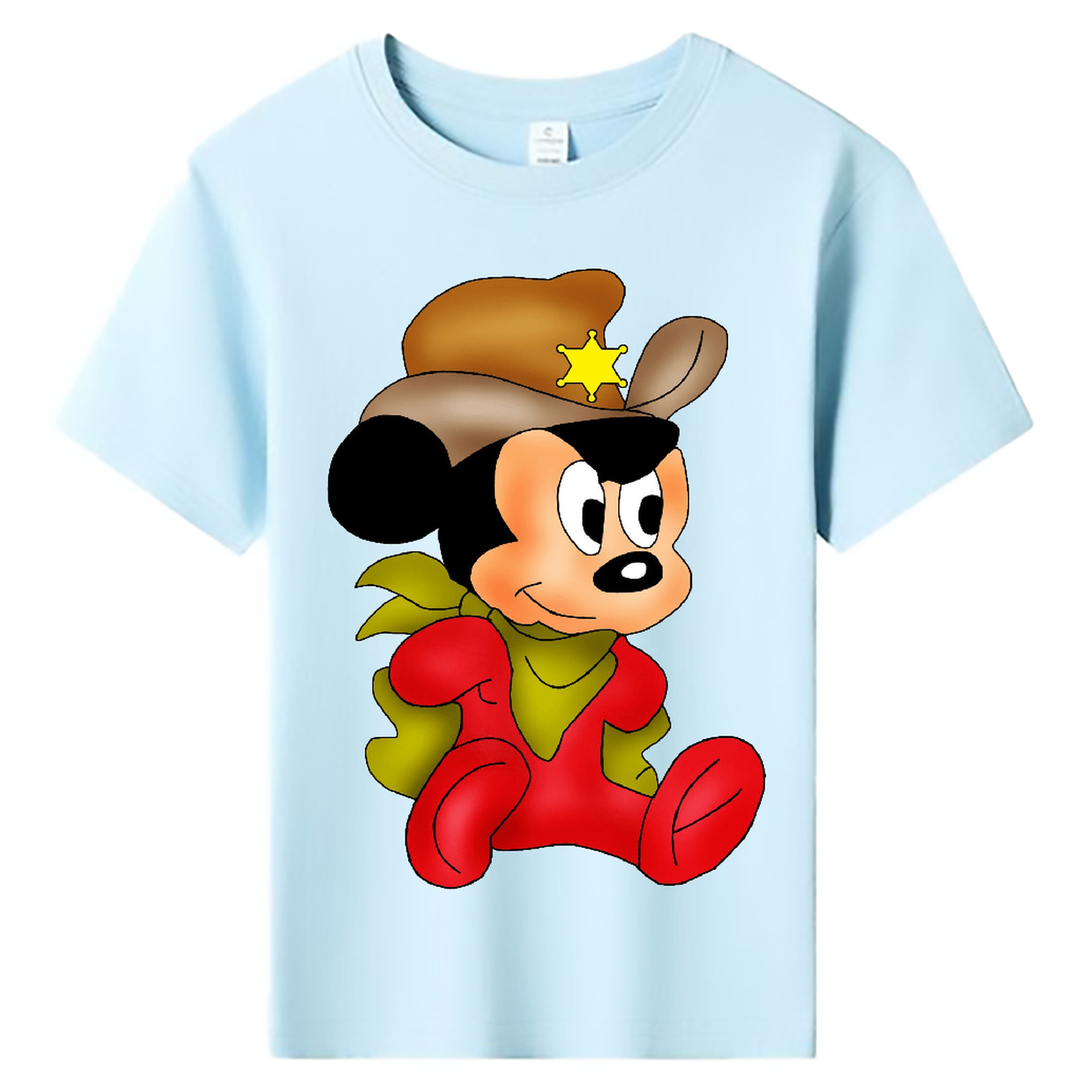 ミッキーマウス Mickey Mouse 綿100％キッズTシャツ（フロントプリント）